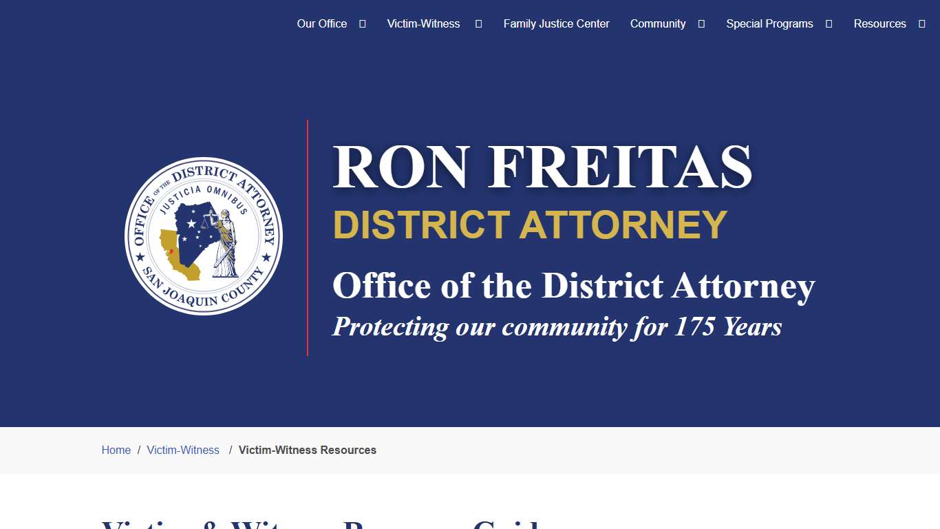 Victim-Witness Resources sjcda.org